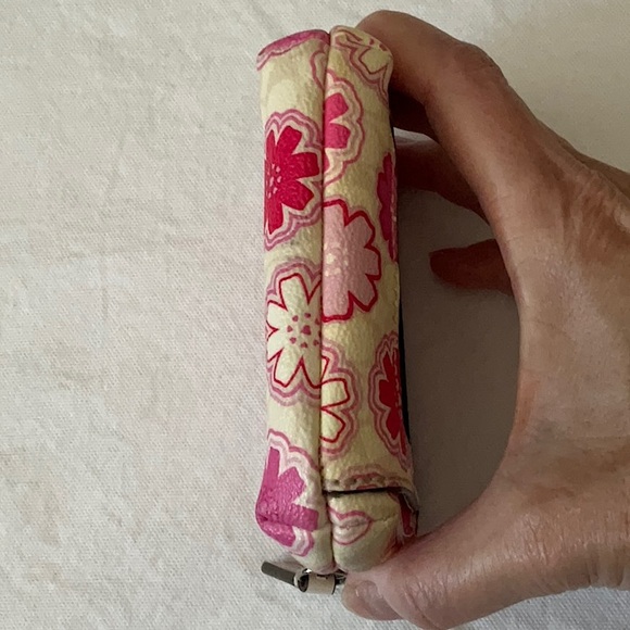 Coach Waverly Pink Floral Small Wallet - Picture 5 of 9